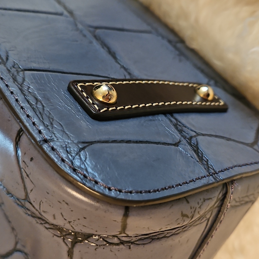 Dooney & Bourke  Croc-Embossed Dome Satchel - Picture 6 of 11